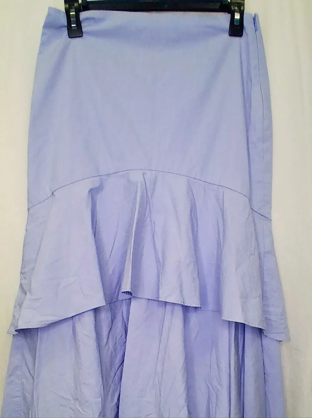 Banana Republic Light Lavender High-Low Tiered Skirt